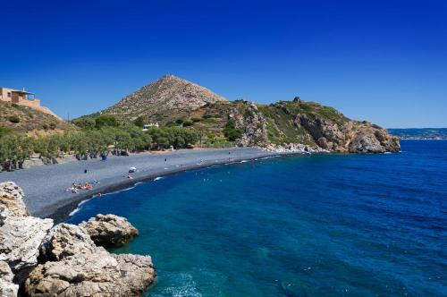 Chios dunkler Strand