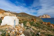 Anafi Kirche mit Blick nach Kalamos